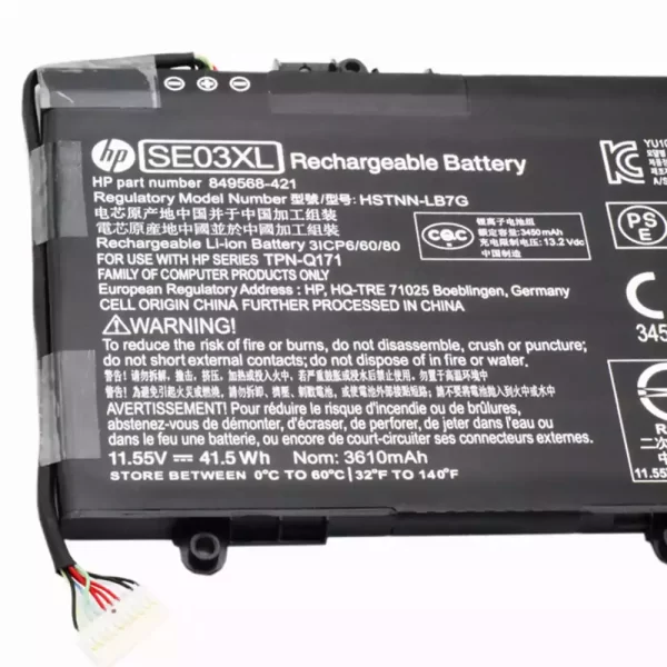 Originele batterij laptop accu voor  HP 849568-421，849908-850 - Afbeelding 3