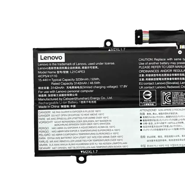 Batterij laptop accu voor LENOVO L21C4PE3 L21M4PE4 - Afbeelding 3