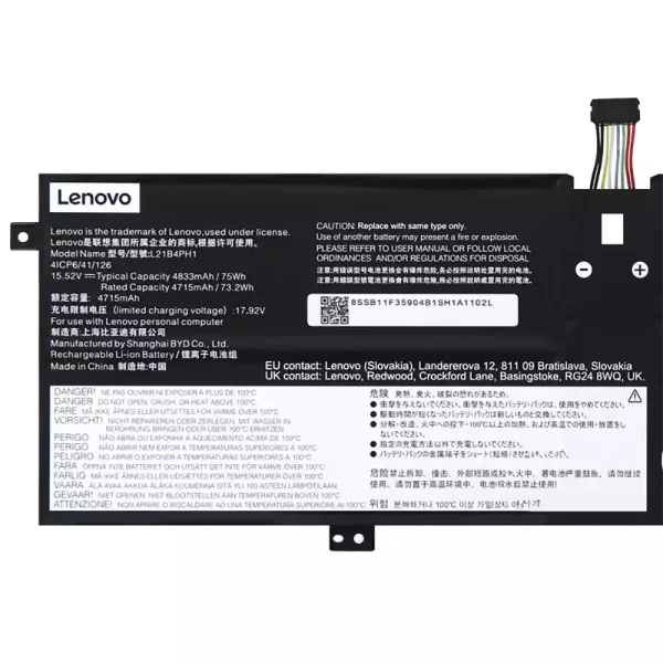 Batterij laptop accu voor LENOVO L21B4PH1 L21C4PH1 L21M4PH1 L21L4PH1 L21D4PH1 - Afbeelding 3