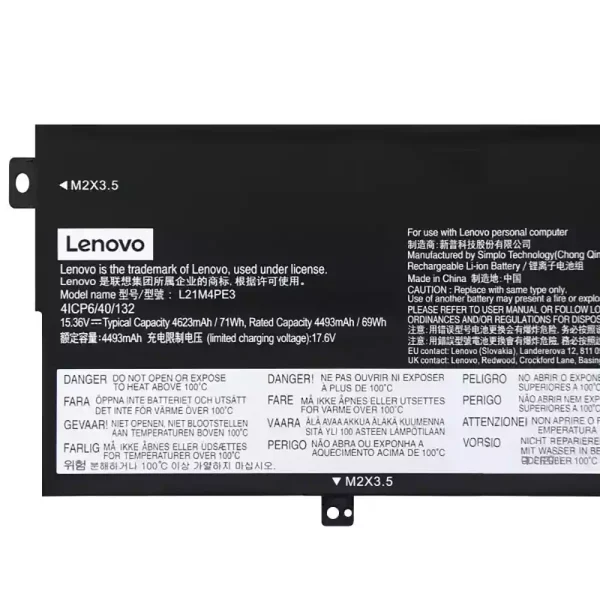 Batterij laptop accu voor Lenovo L21M4PE3 L21L4PE3 - Afbeelding 3