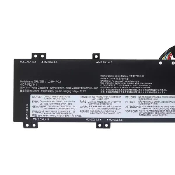 Batterij laptop accu voor Lenovo L21B4PC0 L21C4PC1 L21D4PC1 L21M4PC2 L21M4PC3 - Afbeelding 3