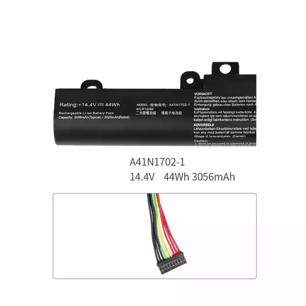Batterij laptop accu voor Asus A41N1702-1 - Afbeelding 3