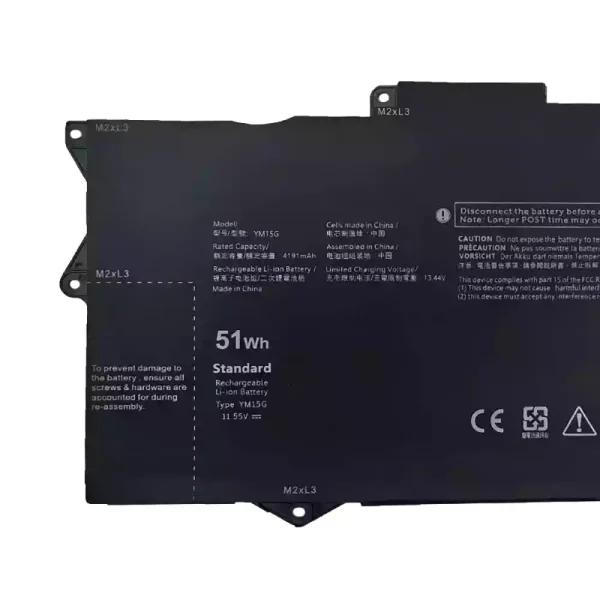 Batterij laptop accu voor Dell YM15G,Dell XPS 13 9315 2-in-1 - Afbeelding 3