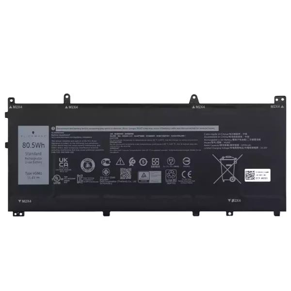 Batterij laptop accu voor DELL VG661 V4N84,DELL Alienware x14 R1 R2
