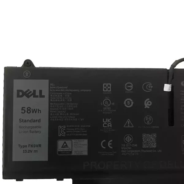 Batterij laptop accu voor DELL FK0VR FKOVR - Afbeelding 3