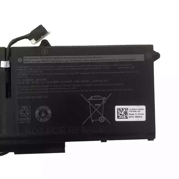 Batterij laptop accu voor DELL FK0VR FKOVR - Afbeelding 4