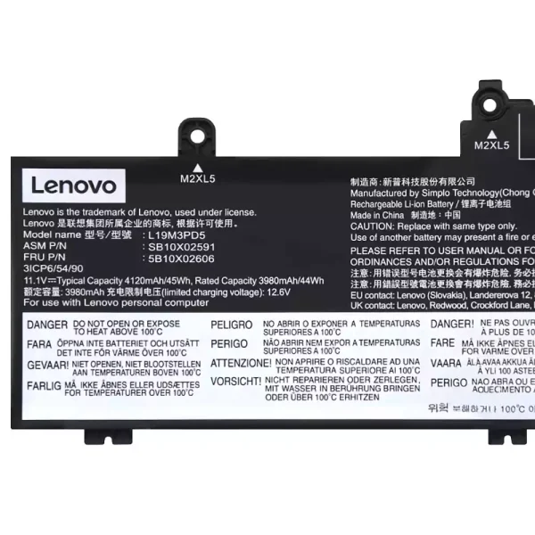 Batterij laptop accu voor LENOVO L20M3PD4 L20L3PD4 - Afbeelding 3