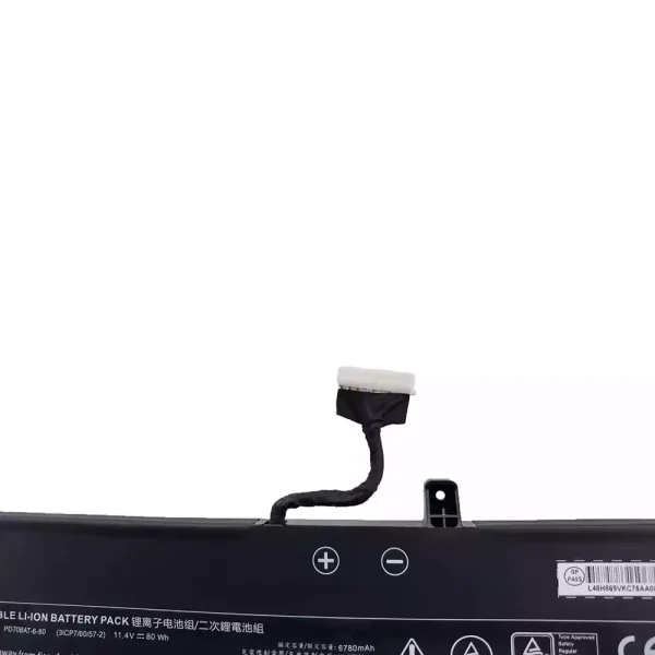 Batterij laptop accu voor PD70BAT-6 PD70BAT-6-80 - Afbeelding 3
