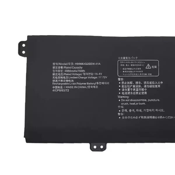 Batterij laptop accu voor HUAWEI HB6683Q2EEW-41A HB6683Q2EEW-41C - Afbeelding 3