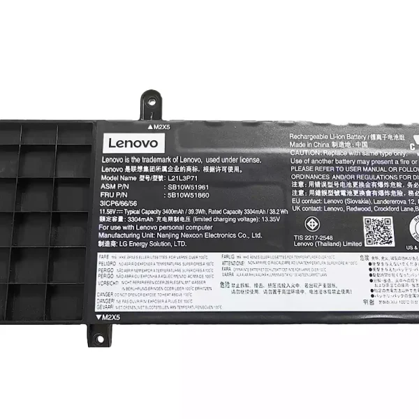 Batterij laptop accu voor LENOVO L21L3P71 L21C3P71 L21M3P71 - Afbeelding 3