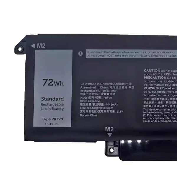 Batterij laptop accu voor DELL P83V9 - Afbeelding 3
