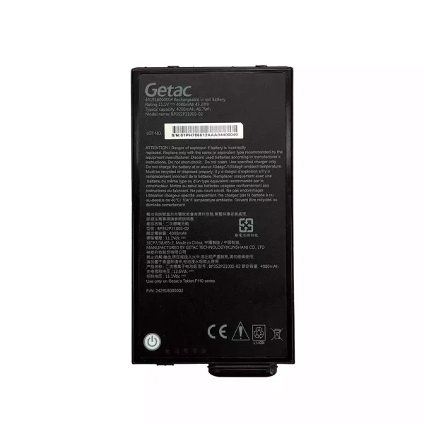 Batterij laptop accu voor Getac BP3S2P2100S-02 BP3S1P2680B Getac F110