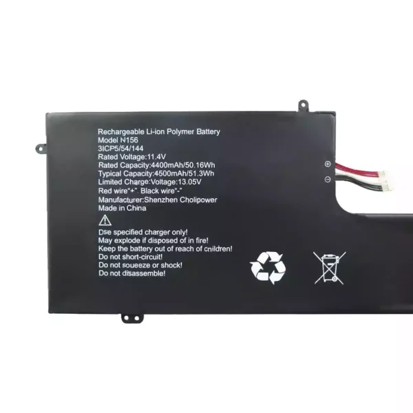 Batterij laptop accu voor N156 - Afbeelding 2