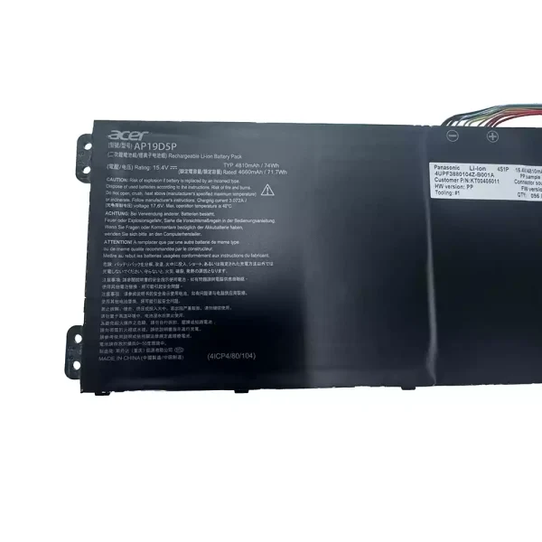 Batterij laptop accu voor ACER AP19D5P - Afbeelding 3