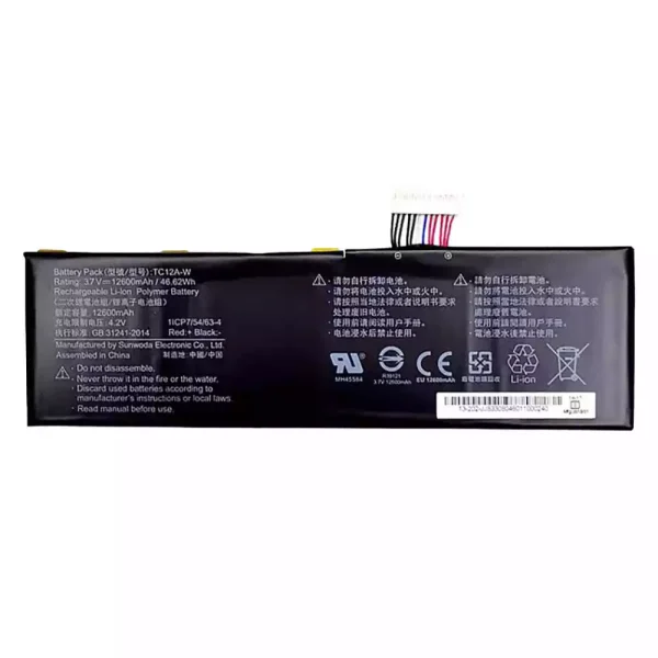 Batterij laptop accu voor TC12A-W 13-202-jj8330