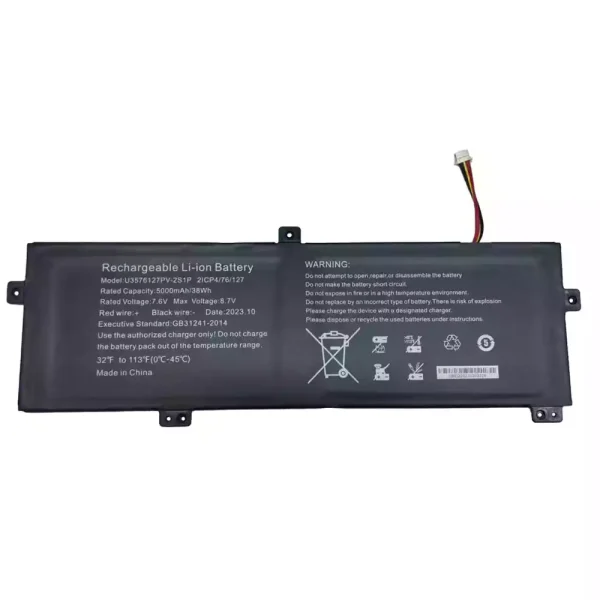 Batterij laptop accu voor U357612127PV-2S1P H-4886280P