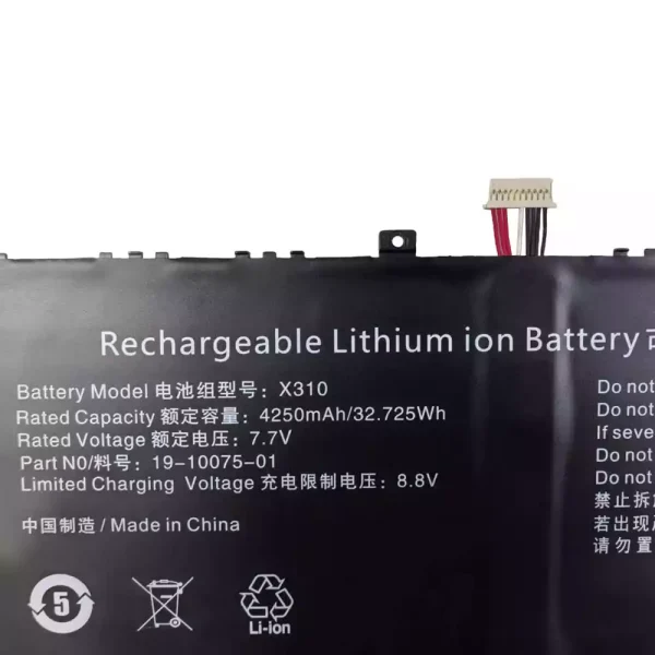 Batterij laptop accu voor X310,Chuwi LarkBook CWI509 Jumper JNB13 Ezbook X3 air 8128 - Afbeelding 3