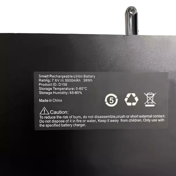 Batterij laptop accu voor D156 F4125 - Afbeelding 2