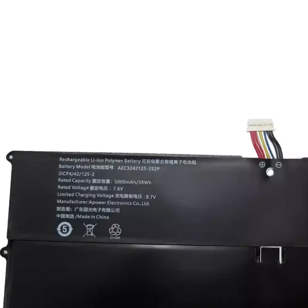 Batterij laptop accu voor GY3242125PHV AEC3242125-2S2P - Afbeelding 3