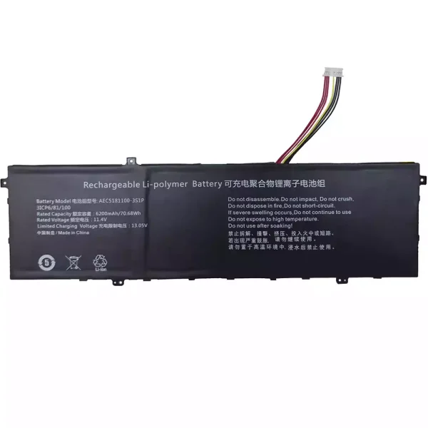 Batterij laptop accu voor AEC5181100-3S1P U5310478PV-3S1P 528196-3S1P