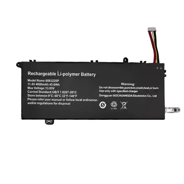 Batterij laptop accu voor 6083220P