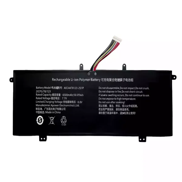 Batterij laptop accu voor AEC4478123-2S1P