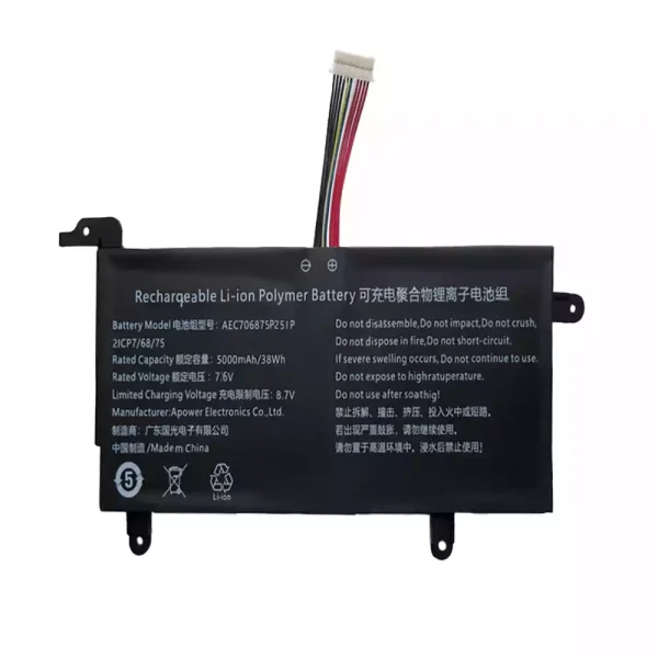 Batterij laptop accu voor AEC706875-2S1P