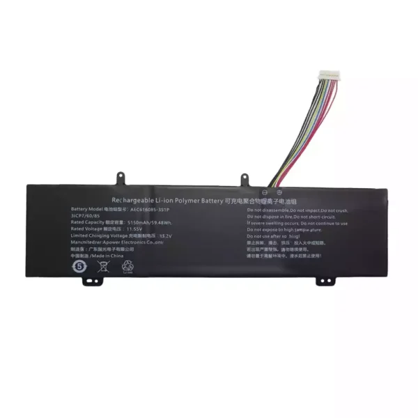 Batterij laptop accu voor AEC616085-3S1P