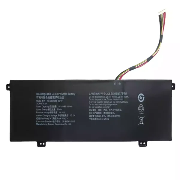 Batterij laptop accu voor AEC597988-3S1P