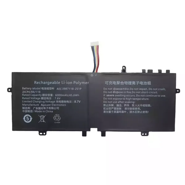 Batterij laptop accu voor AEC3987118-2S1P