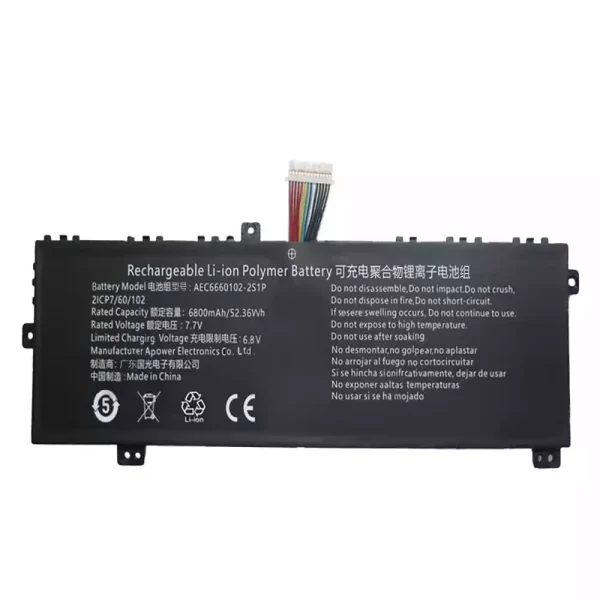 Batterij laptop accu voor AEC6660102-2S1P - Afbeelding 3