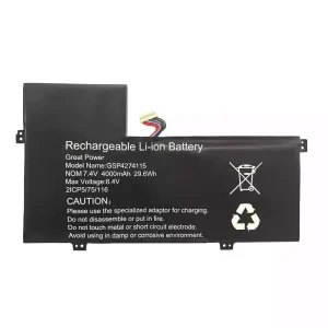 Batterij laptop accu voor GSP4274115