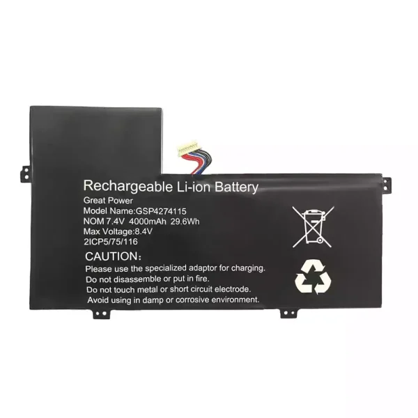 Batterij laptop accu voor GSP4274115