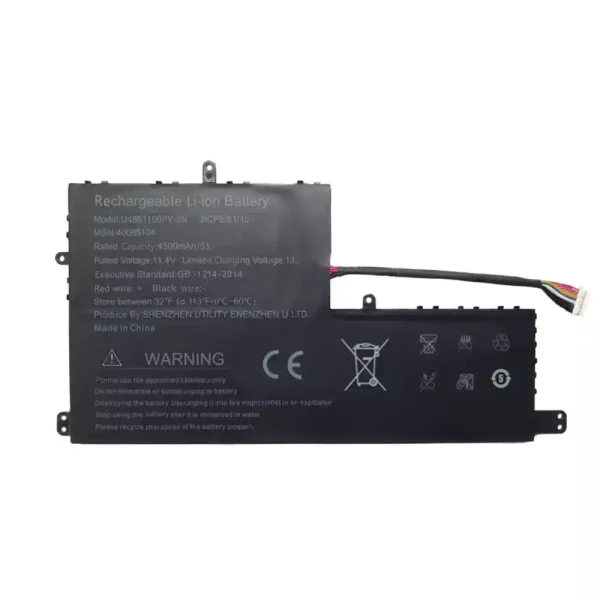 Batterij laptop accu voor U4861106PV-3S 40085104