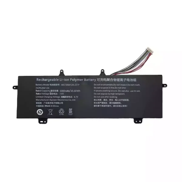Batterij laptop accu voor AEC5064124-2S1P - Afbeelding 3
