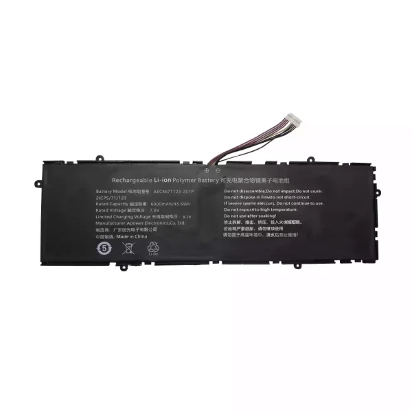 Batterij laptop accu voor AEC4671123-2S1P