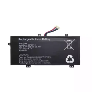 Batterij laptop accu voor GSP647689