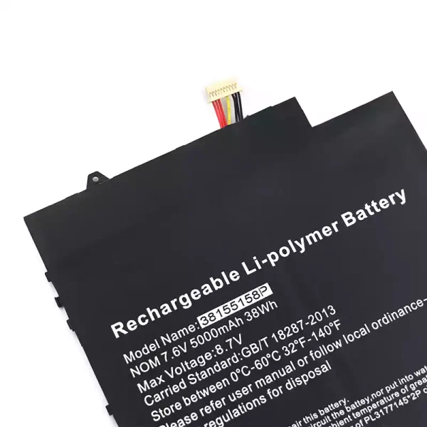 Batterij laptop accu voor 38155158P Jumper EZBook X4 Pro - Afbeelding 3