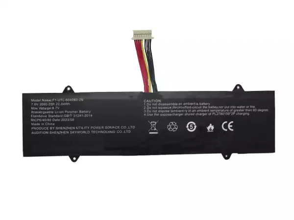 Batterij laptop accu voor F1-UTL-604080-2S