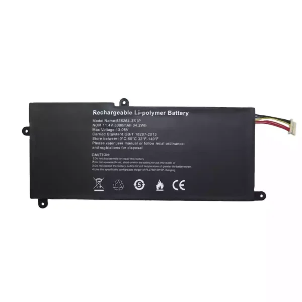 Batterij laptop accu voor 536264-3S1P
