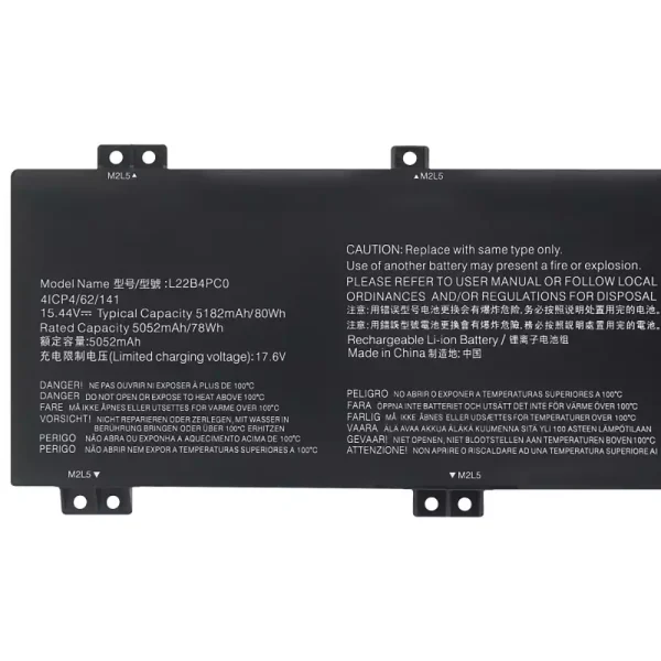 Batterij laptop accu voor LENOVO L22B4PC0 L22M4PC0 L22D4PC0 L22C4PC0 L22X4PC0 - Afbeelding 3