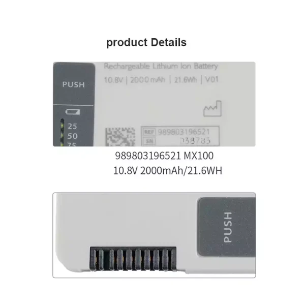 Vervangende accu voor Philips 989803196521 - Afbeelding 4