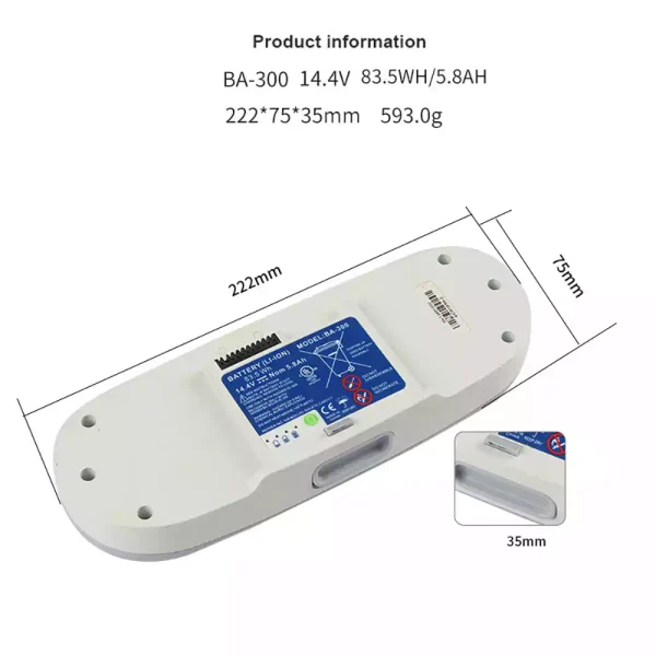 Vervangende accu voor Inogen Oxygen Machine 1400-1020 1400-1030 1400-1000 - Afbeelding 2