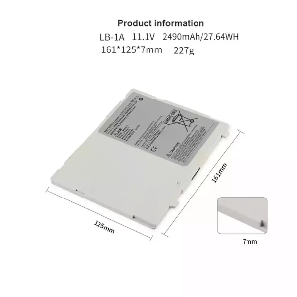 Vervangende accu voor Canon CXDI-401C CXDI-401G CXDI-50G CXDI-501C CXDI-55G - Afbeelding 2