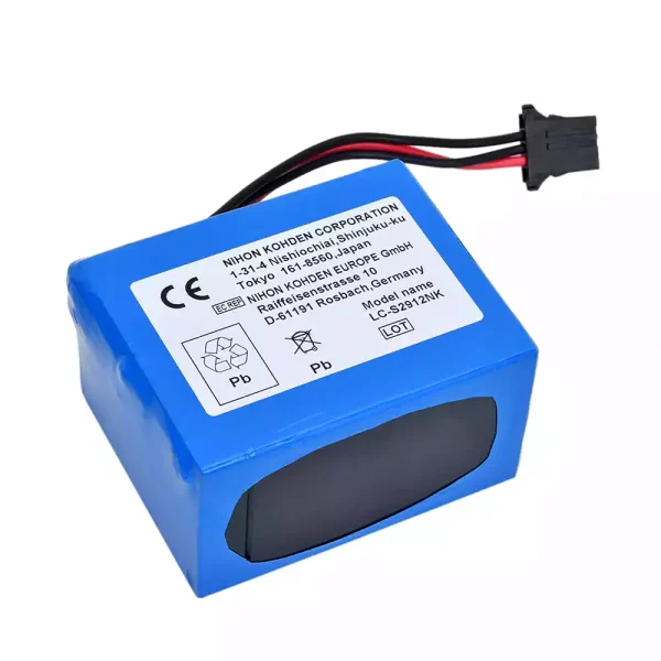 Vervangende accu voor NIHON KOHDEN TEC-7500 TEC-7511 TEC-7521 TEC-7531 ECG-9522P - Afbeelding 2