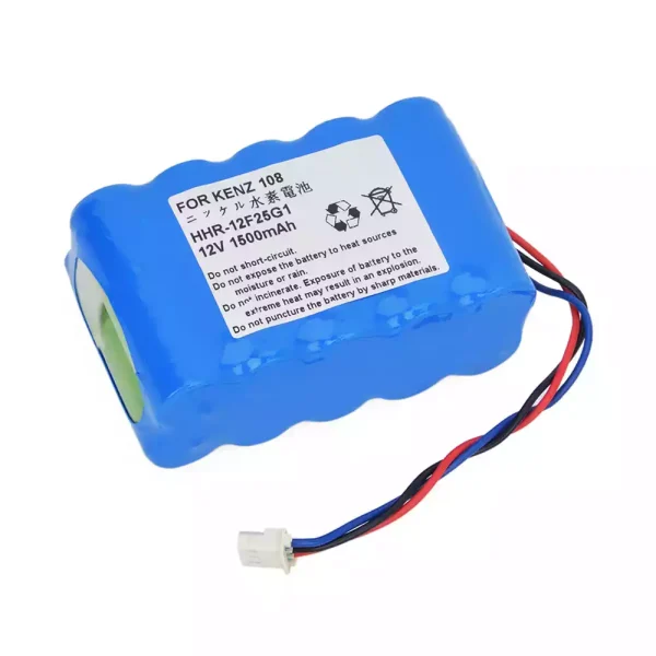 Vervangende accu voor Kenz Cardico ECG-108 ECG-110 HHR-12F25G1
