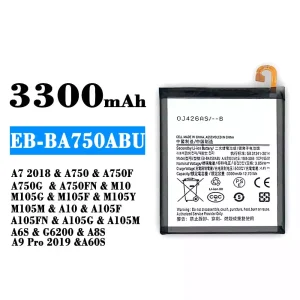 Originele accu EB-BA750ABU voor Samsung A7 2018/A8S/A9 Pro 2019/A60S