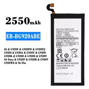 Originele accu EB-BG920ABE voor Samsung S6/S6 Duos/S6 Flat
