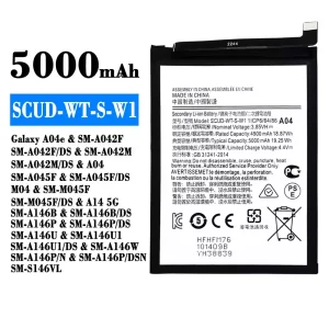 Originele accu SCUD-WT-S-W1 voor Samsung Galaxy A04e/A14 5G