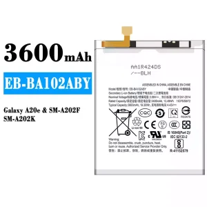 Originele accu EB-BA102ABY voor Samsung Galaxy A20e
